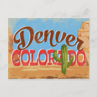 Personalizado de postales de Denver Colorado