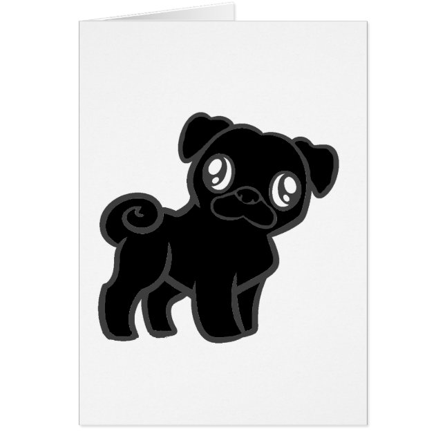 personalizado de pug negro (Frente)