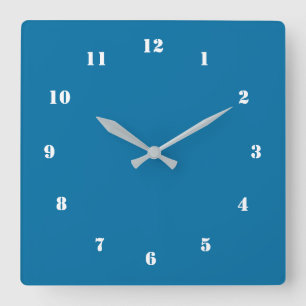 Personalizado de reloj de pared azul colorea tu pr