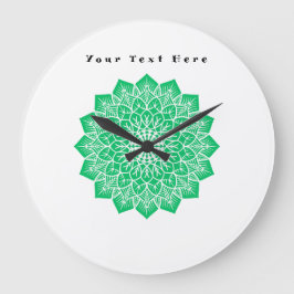 Personalizado de reloj de pared Tu texto aquí Text