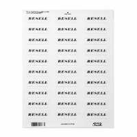 Personalizado de reventa de etiquetas de organizac