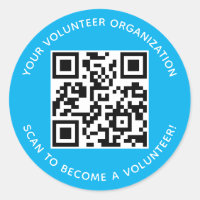 Personalizado de ronda de Pegatinas de código QR v