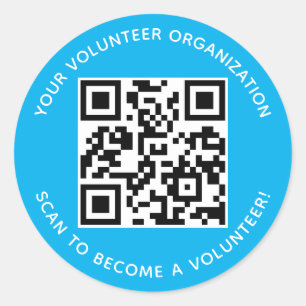 Personalizado de ronda de Pegatinas de código QR v