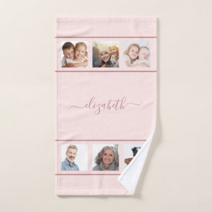 personalizado de Rosa de oro collage de fotografía