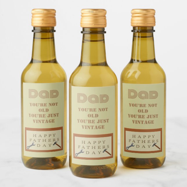Personalizado de Rótulo de Madera del Día del Padr (Botellas)