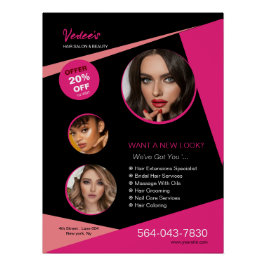 Personalizado de Salon Business Poster Glossy