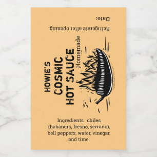 Personalizado de salsa picante casera de pimienta 