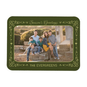 Personalizado de saludos de temporada imán de foto