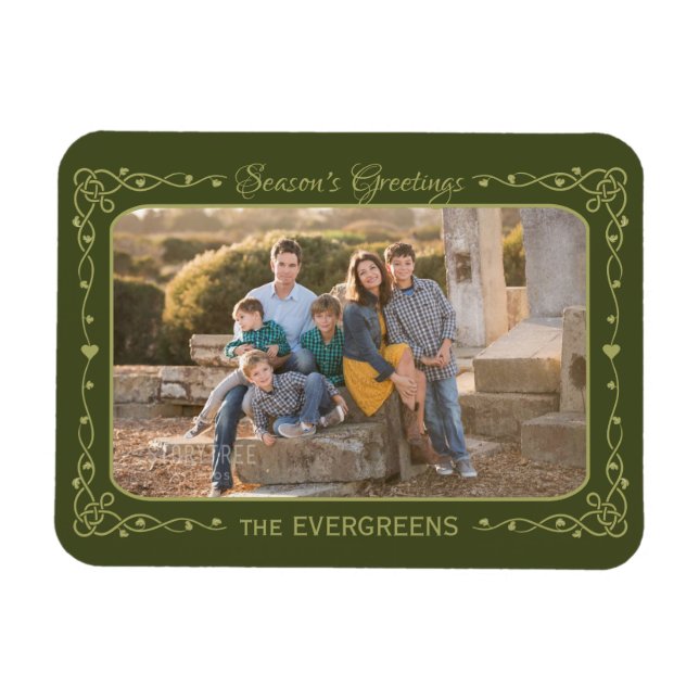 Personalizado de saludos de temporada imán de foto (Horizontal)