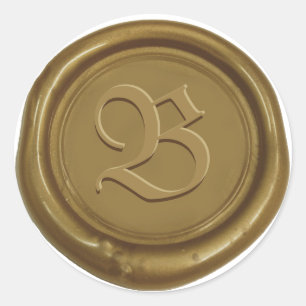 Personalizado de sellos de cera de bronce Monogram