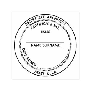 PERSONALIZADO de sellos LLC de arquitecto registra