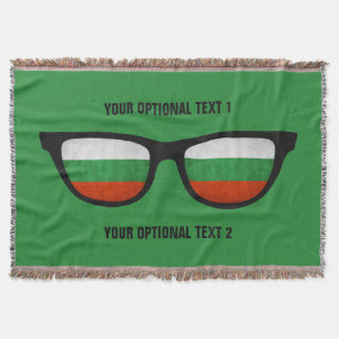 Personalizado de Shades búlgaro arroja manta