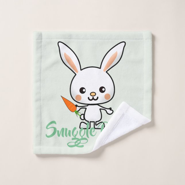 Personalizado de Snuggle Bunny Kawaii (Toallita)