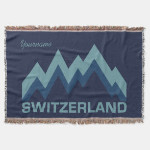 PERSONALIZADO de SUIZA lanza manta