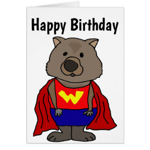 Personalizado de superhéroe wombat