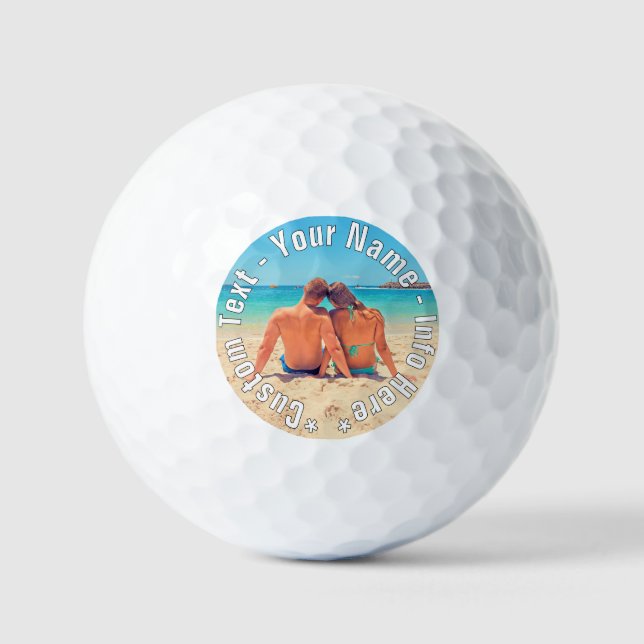 Personalizado  de sus bolas de golf fotográficas (Anverso)