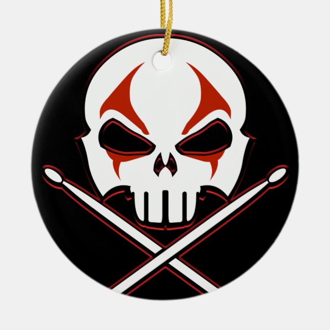 Personalizado de tambor de ornamento Metalizado y  (Frente)