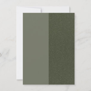 Personalizado de tarjeta de Invitación plana verde