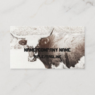 personalizado de tarjeta de visita de vaca de dobl