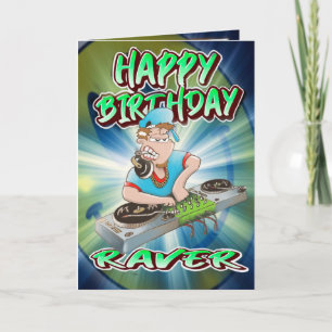 Personalizado de tarjetas de cumpleaños DJ