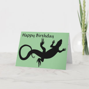 Personalizado de tarjetas de felicitación Lizard C
