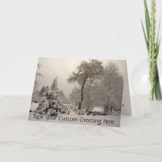 Personalizado de tarjetas de felicitación Winter B