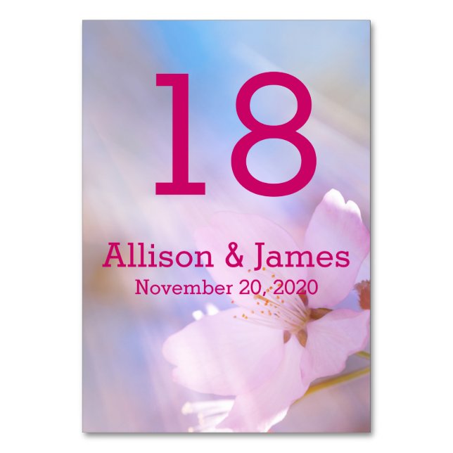 personalizado de tarjetas de tabla de boda (Anverso)