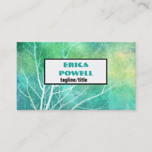 personalizado de tarjetas de visita de arte natura