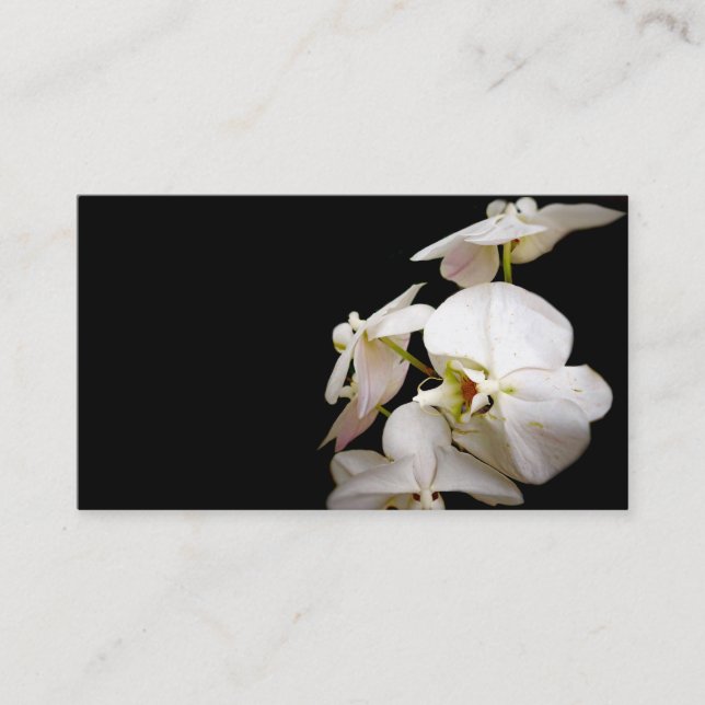 personalizado de tarjetas de visita de orquídeas b (Anverso)