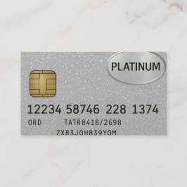 Personalizado de tarjetas de visita Platinum