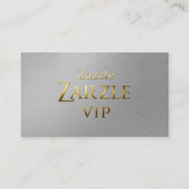 Personalizado de tarjetas de visita Silver (Anverso)
