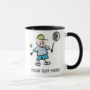 Personalizado de tazas de tenis personalizado