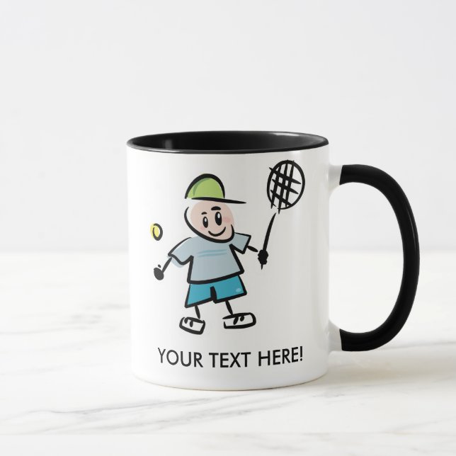 Personalizado de tazas de tenis personalizado (Derecha)