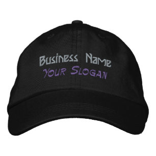Personalizado de texto de nombre de negocio Gorras