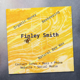 Personalizado de textura de pintura mixta de abeja