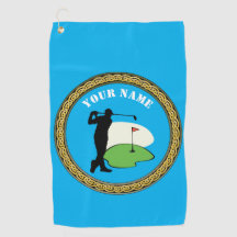 Personalizado de toalla de golf - Añadir nombre