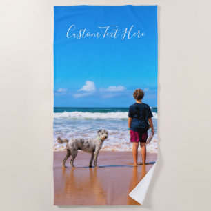 Personalizado de toallas de playa de fotos persona