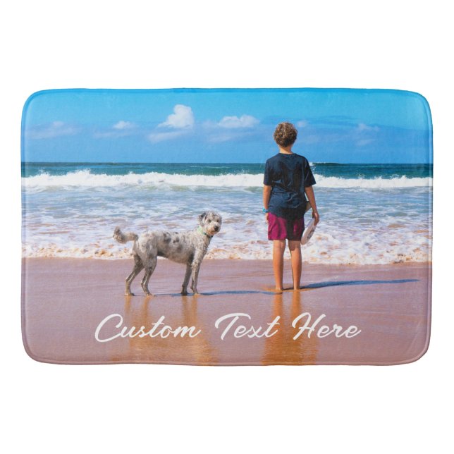 Personalizado de tu alfombra de baño de fotos con  (Anverso)