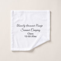 Personalizado de vacaciones de camping familiar añ
