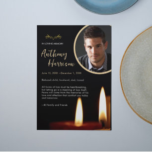 Personalizado de Velas Foto Compasión por el funer