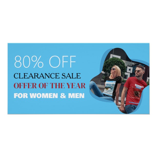 Personalizado de ventas de Clearing Poster Glossy (Anverso)