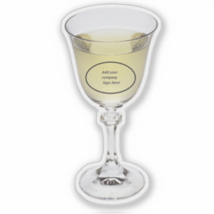 Personalizado de Vino Blanco Pegatina de corte con