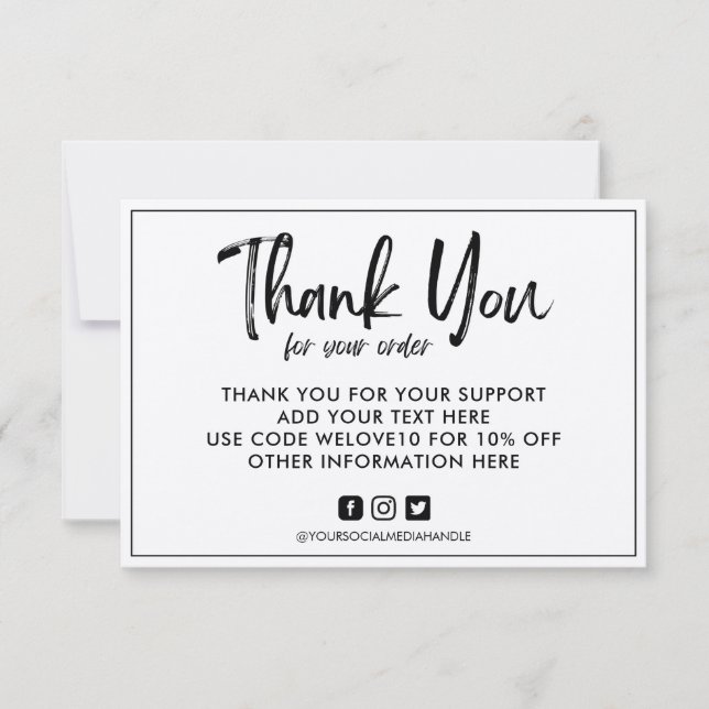 Personalizado de vintage Kraft Media Insert (Anverso)