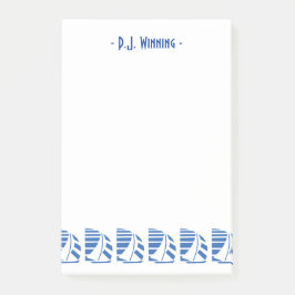 Personalizado Deco Carreras azul Sailboat Notas pe