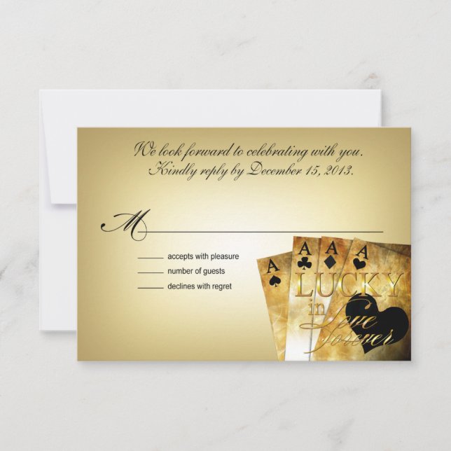 ::PERSONALIZADO: Dee & Jon Las Vegas RSVP 5x3.5 (Anverso)