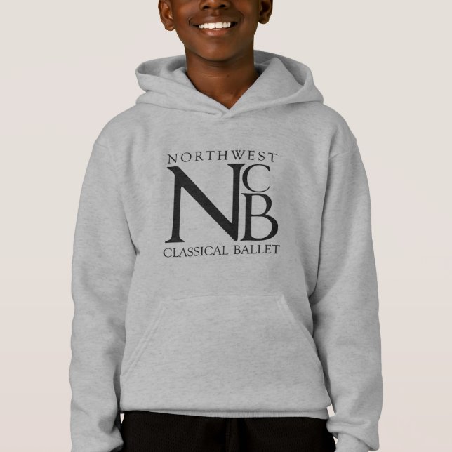 Personalizado del BCN Joven Gray Hoodie (Anverso)