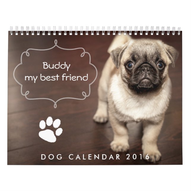 Personalizado del Calendario de perro 2016 añada t (Tapa)