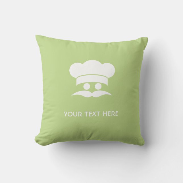 PERSONALIZADO del CHEF lanzar almohada (Anverso)