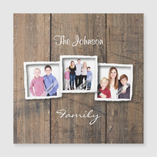 Personalizado del Collage de fotos Rustic Wood
