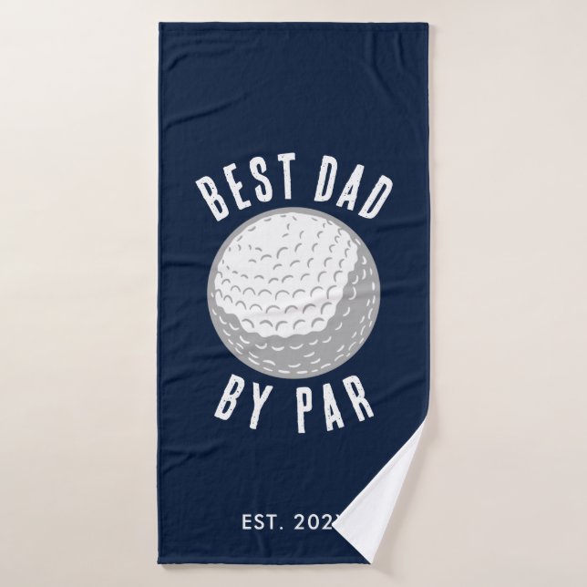 Personalizado del Día del Mejor Padre De Par Golf  (Toalla de baño)